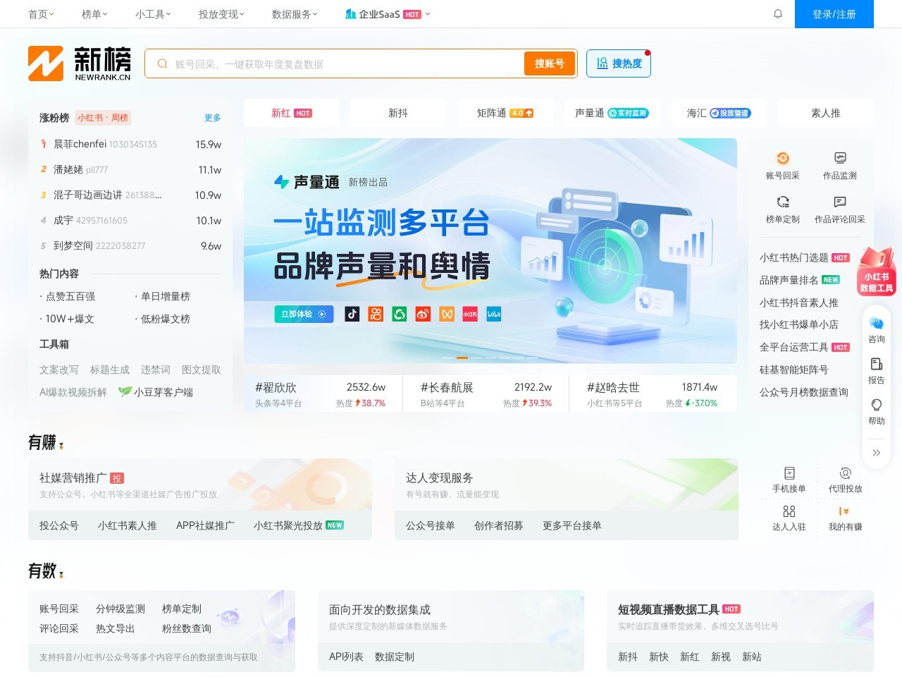 新榜——新媒体，找新榜
